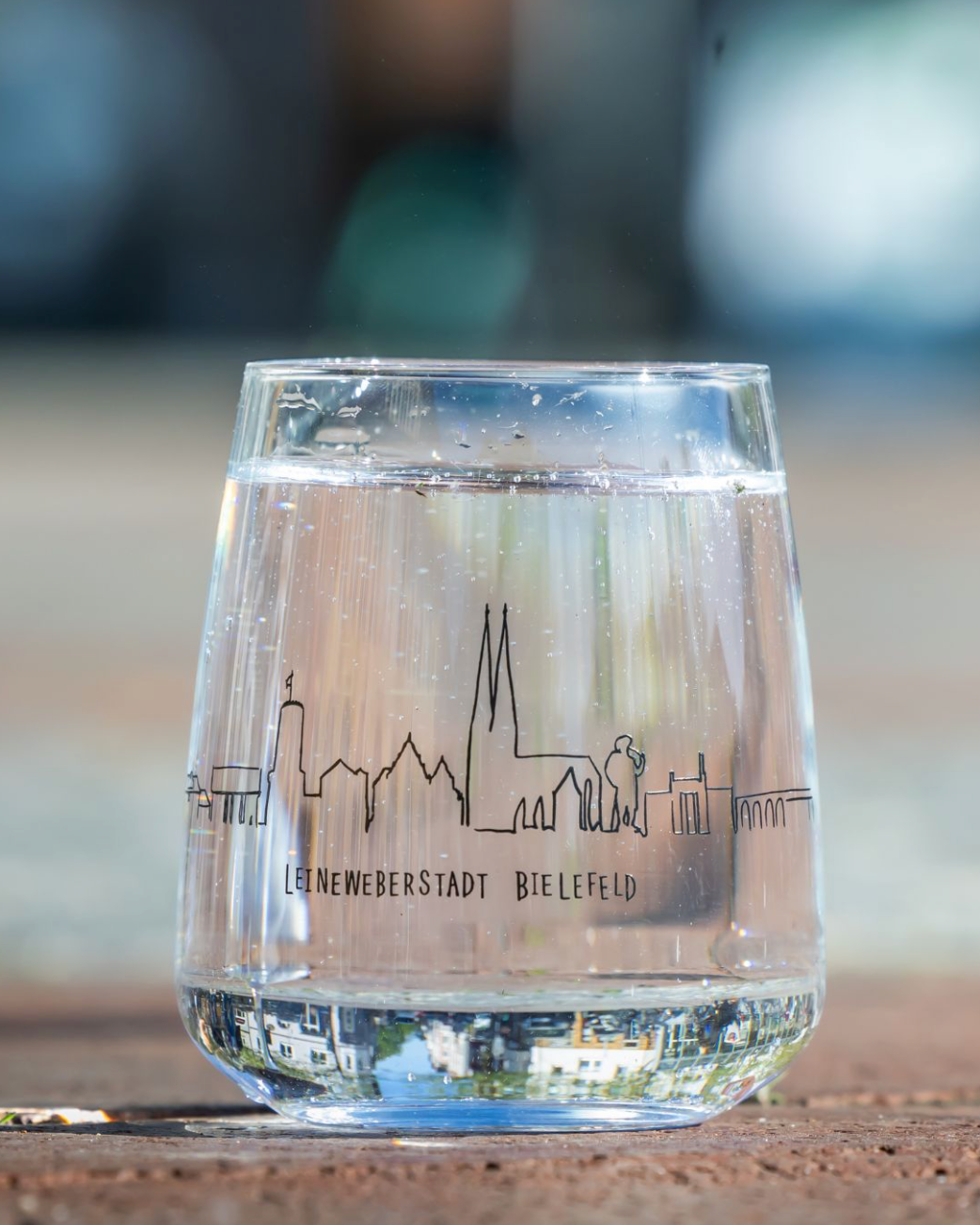 Bielefeld Trinkglas "Skyline"