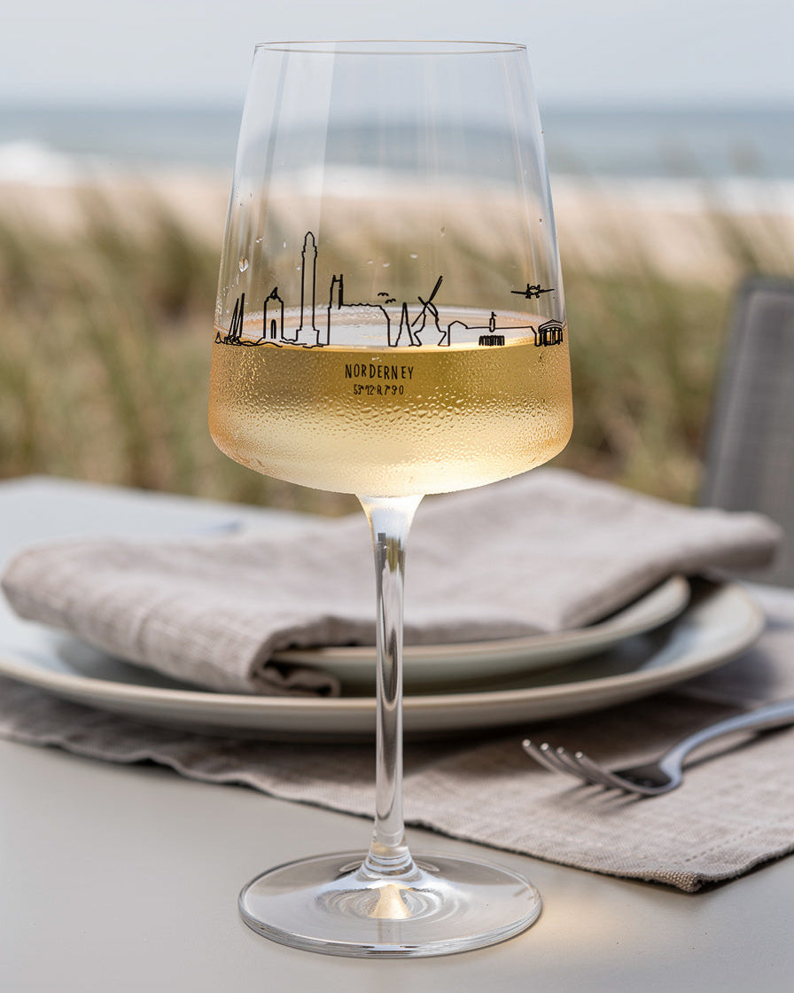 Norderney-Weinglas "Skyline"