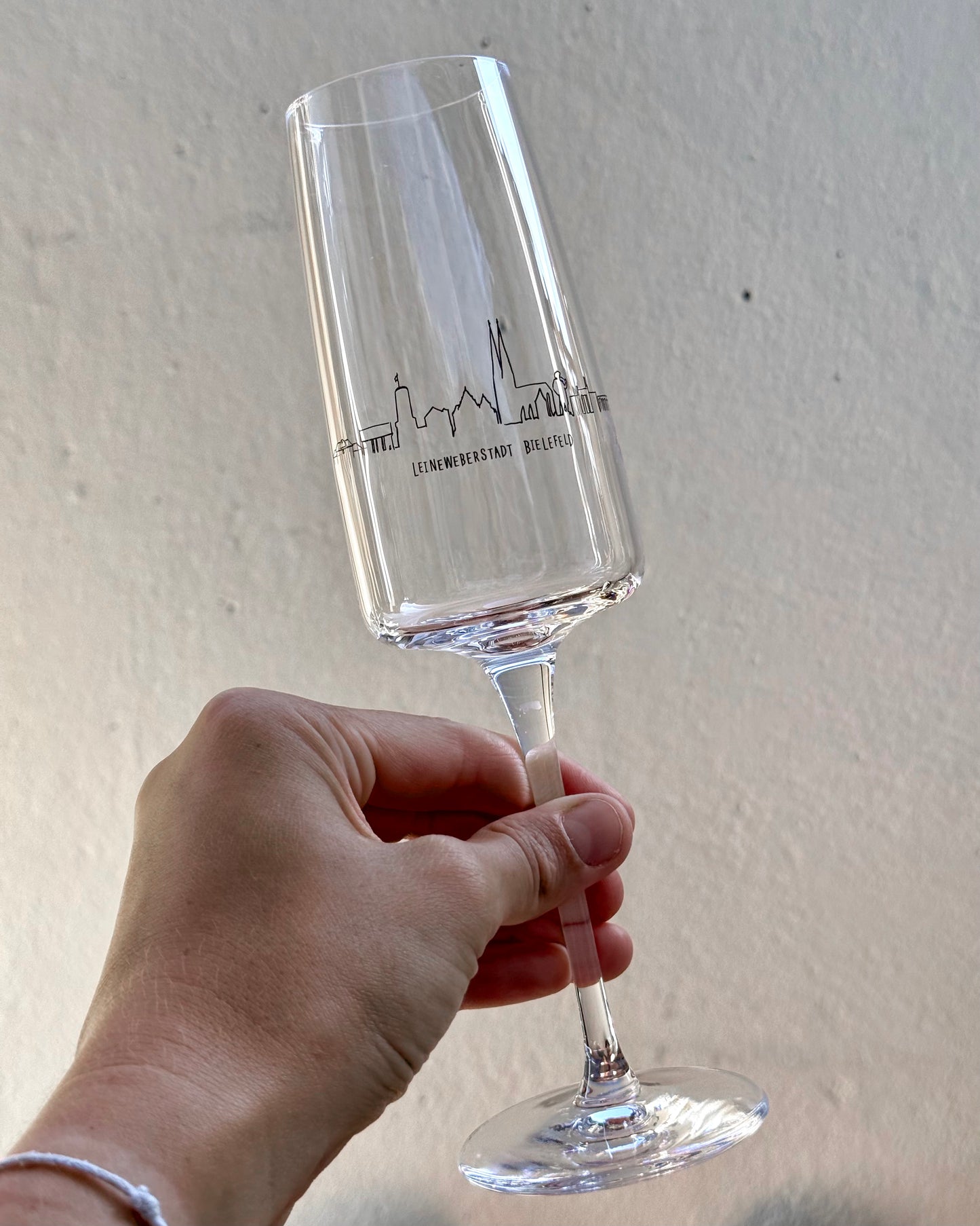 Buxtehude-Sektglas "Skyline"