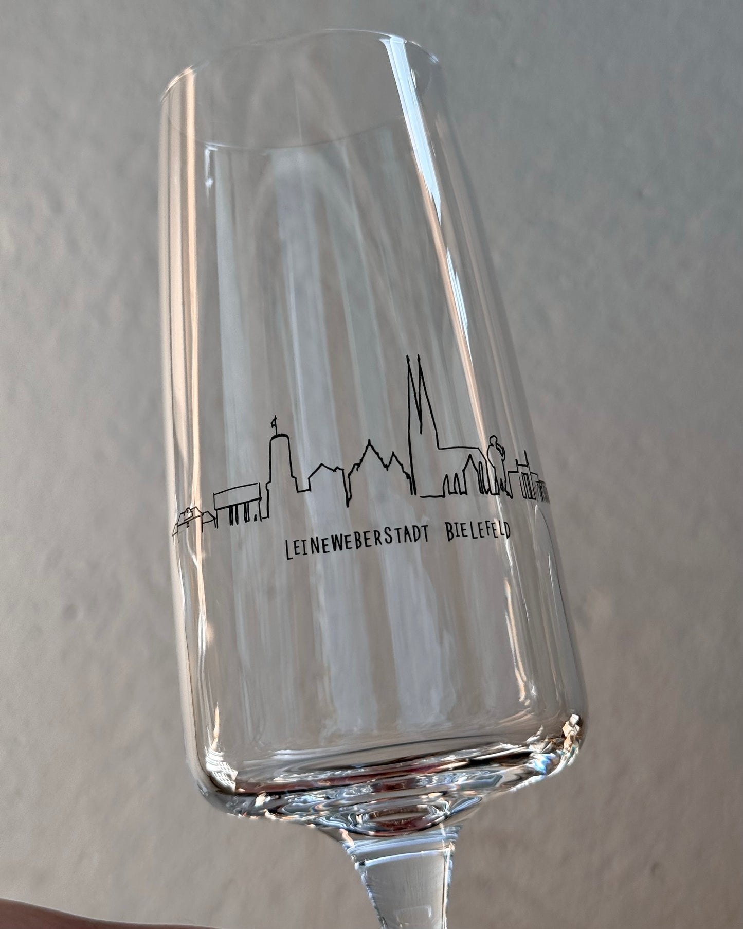 Buxtehude-Sektglas "Skyline"