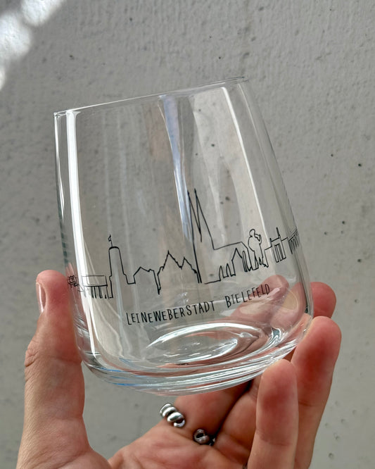 BIELEFELD TRINKGLAS "SKYLINE"
