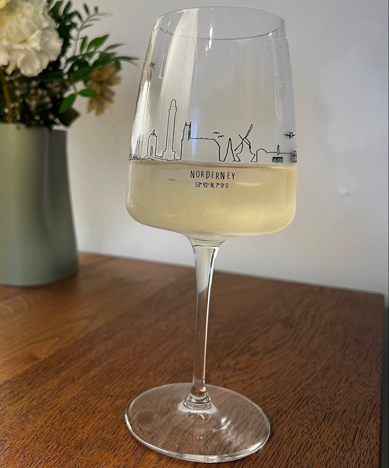 Norderney-Weinglas "Skyline"