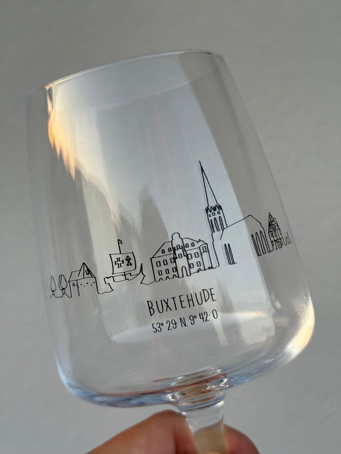 Buxtehude-Weinglas "Skyline"
