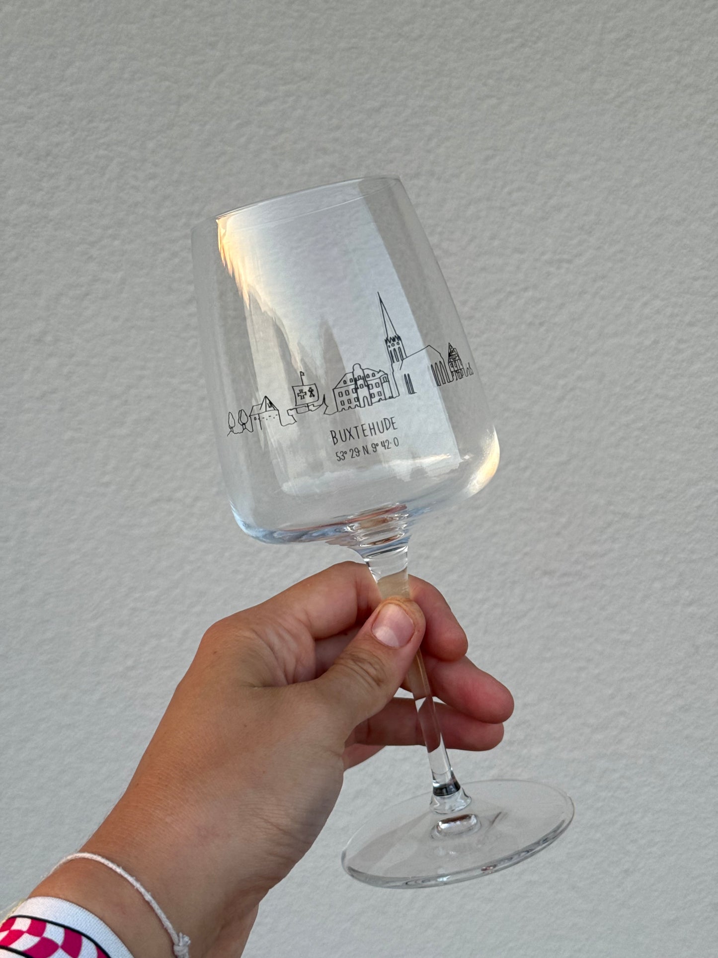 Buxtehude-Weinglas "Skyline"