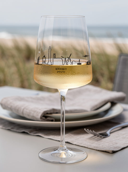 Norderney-Weinglas "Skyline"